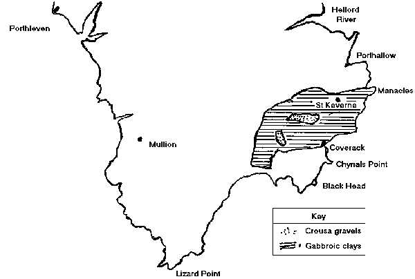 Map of the Lizard Peninsula