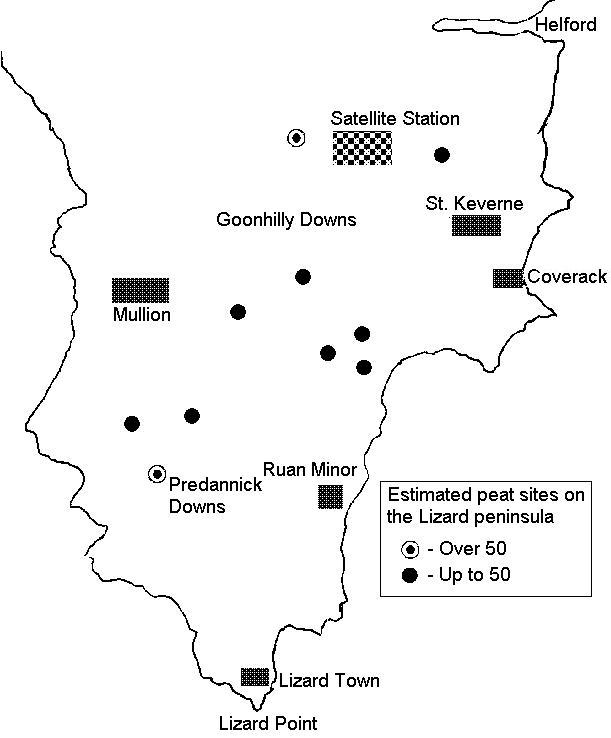 Peat stacking sites - Lizard peninsula Cornwall