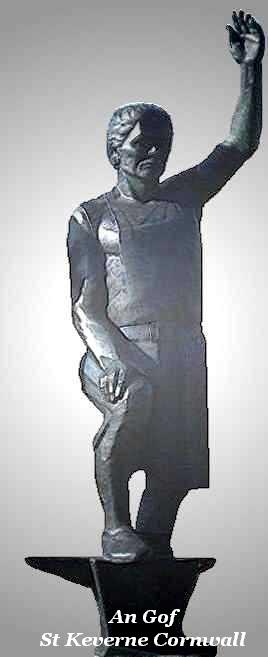 Statue to An Gof in St Keverne An Gof - St Keverne Cornwall